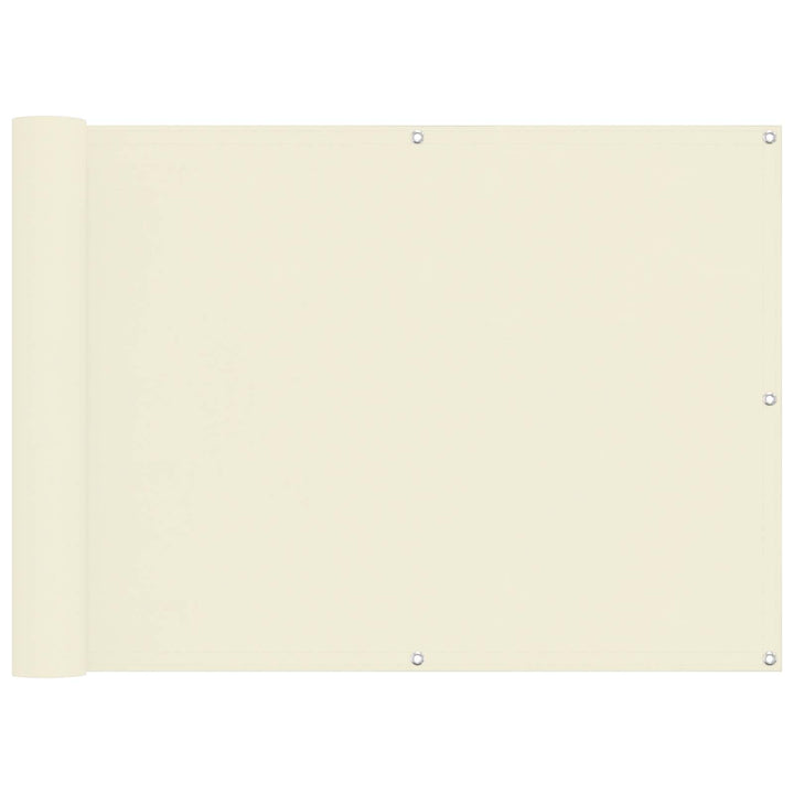 Balkong Skärm Kräm 75 X 200 Cm Oxford Tyg