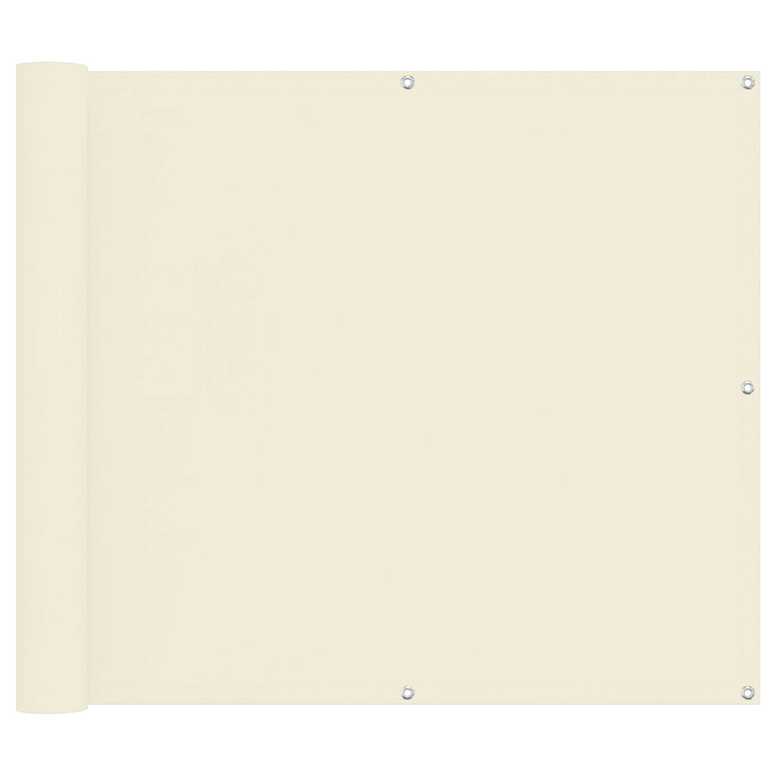Balkong Skärm Kräm 100 X 200 Cm Oxford Tyg