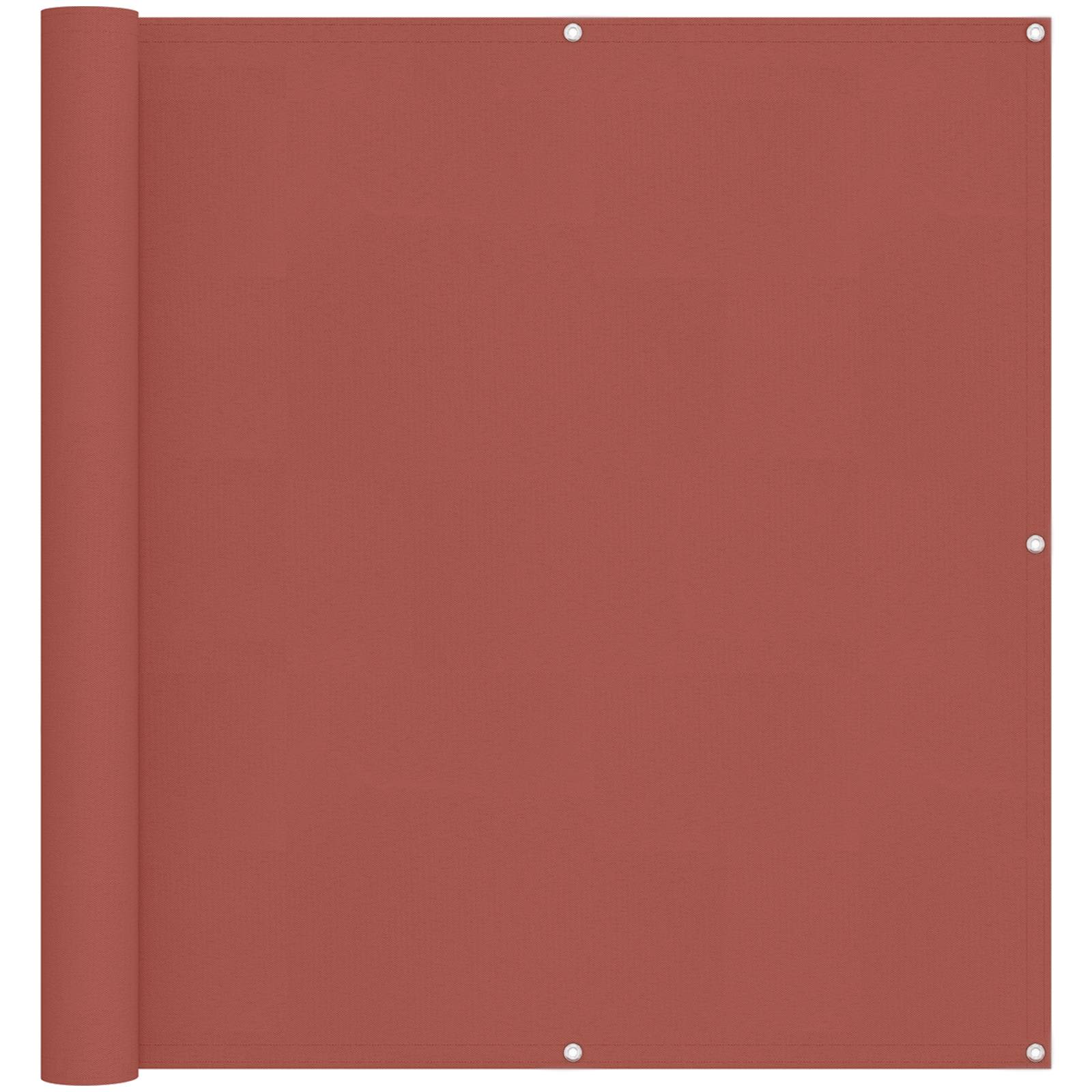 Balkong Skärm Terracotta 110 X 1000 Cm Oxford Tyg