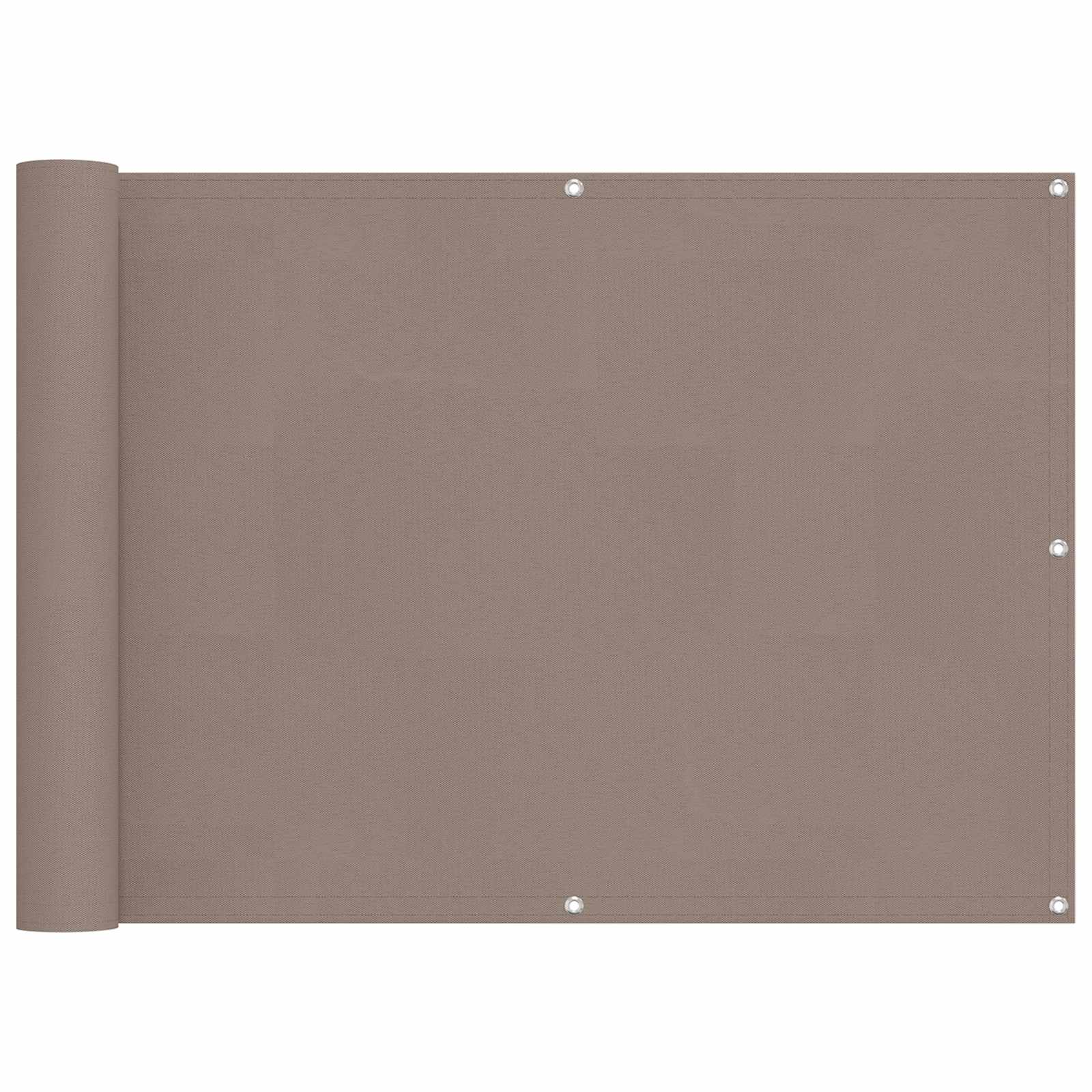 Balkong Skärm 75 X 200 Cm Pu-Belagt Oxford Alu