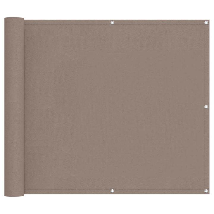 Balkong Skärm Taupe 100 X 500 Cm Oxford Tyg