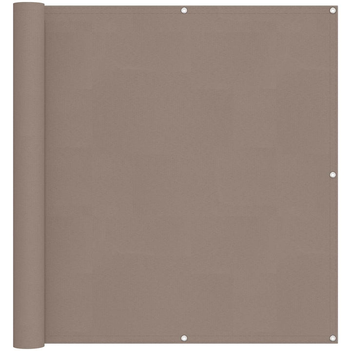 Balkong Skärm Taupe 110 X 200 Cm Oxford Tyg