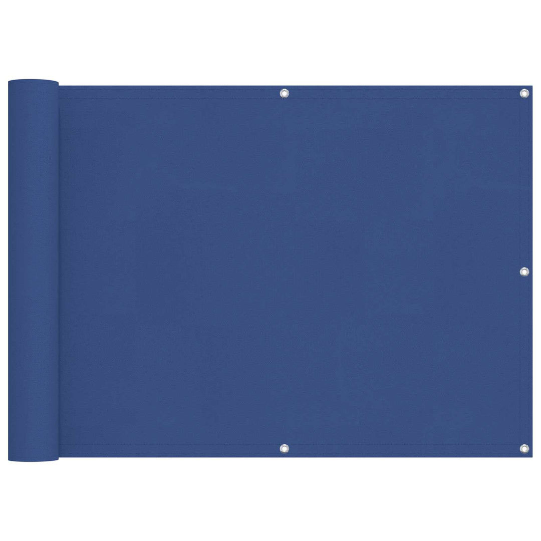 Balkong Skärm Blå 75 X 200 Cm Pu-Belagt Oxford Alu