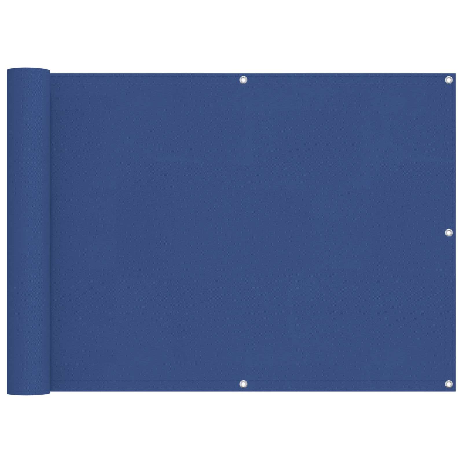 Balkong Skärm Blå 75 X 200 Cm Pu-Belagt Oxford Alu