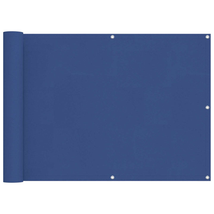 Balkong Skärm Blå 75 X 200 Cm Pu-Belagt Oxford Alu