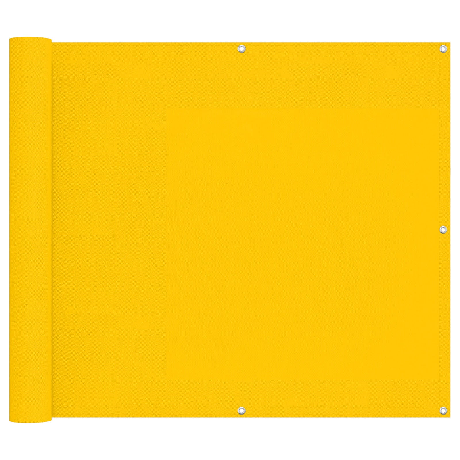 Balkong Skärm Gul 100 X 700 Cm Oxford Tyg