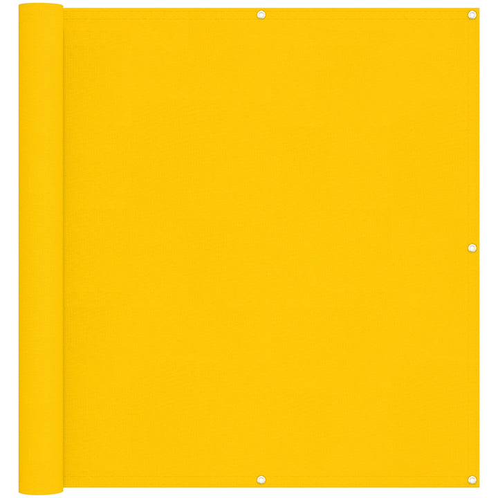 Balkong Skärm Gul 110 X 800 Cm Oxford Tyg