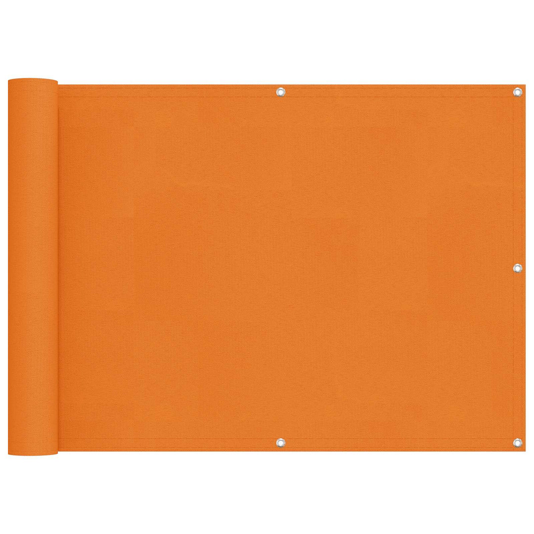 Balkong Skärm Orange 75 X 200 Cm Pu-Belagt Oxford Alu