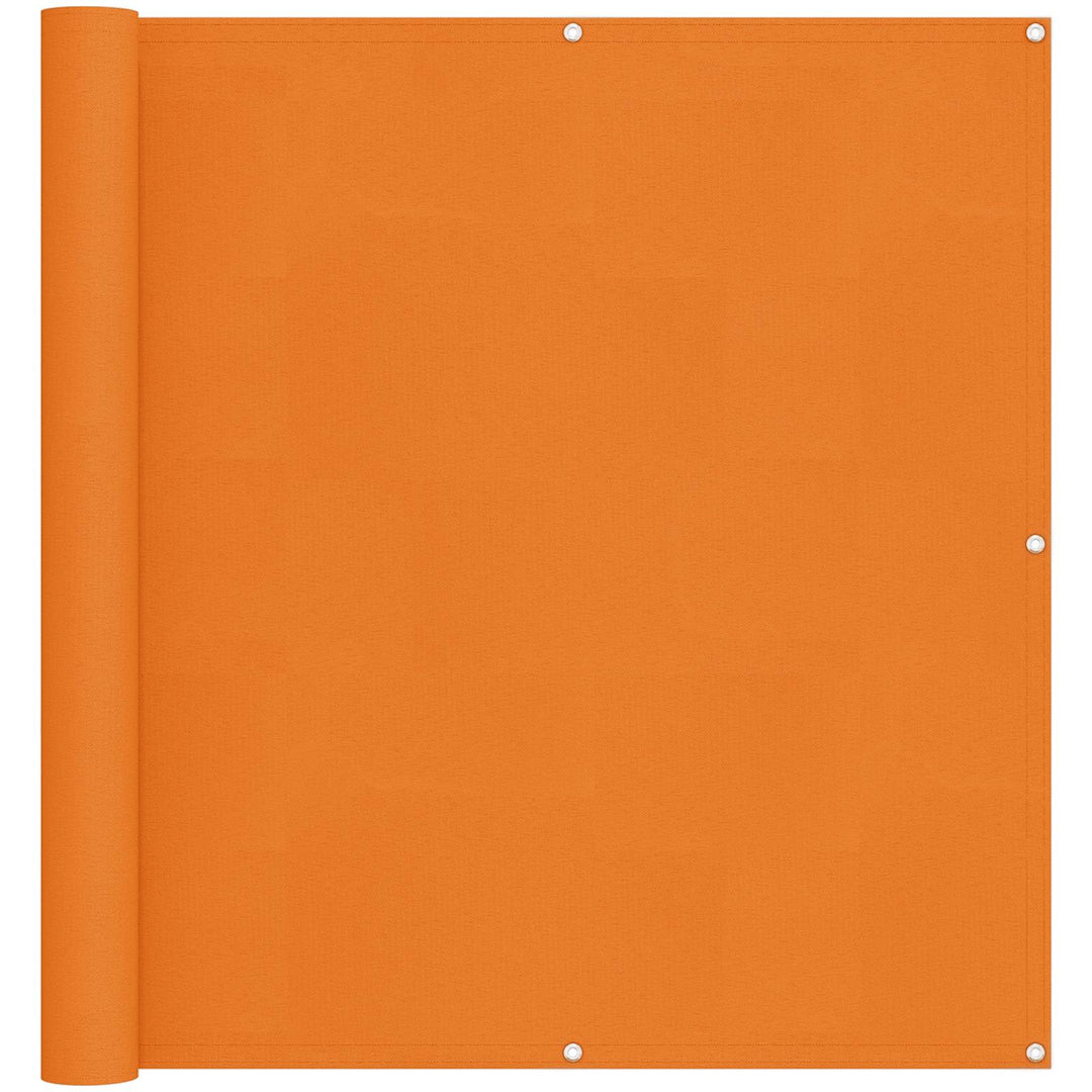 Balkong Skärm Orange 120 X 200 Cm Pu-Belagt Oxford Alu