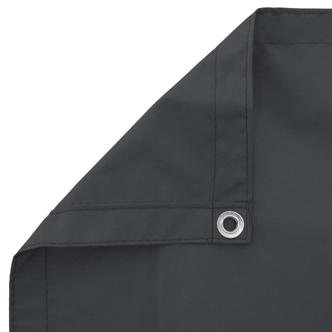 Balkong Skärm Svart 90 X 200 Cm Pu-Belagt Oxford Alu