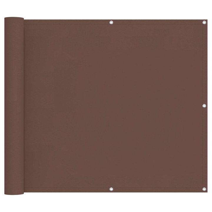 Balkong Skärm Brun 100 X 700 Cm Oxford Tyg