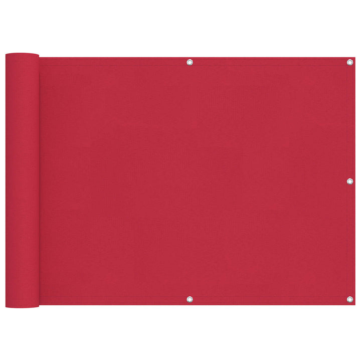 Balkong Skärm Vinröd 75 X 200 Cm Pu-Belagt Oxford Alu
