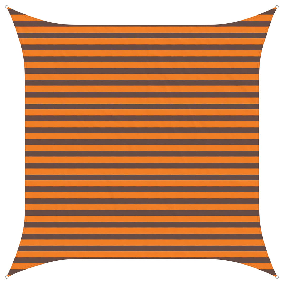 Utomhus Solsätt Segel Orange Och Brunt 3 X 3 M