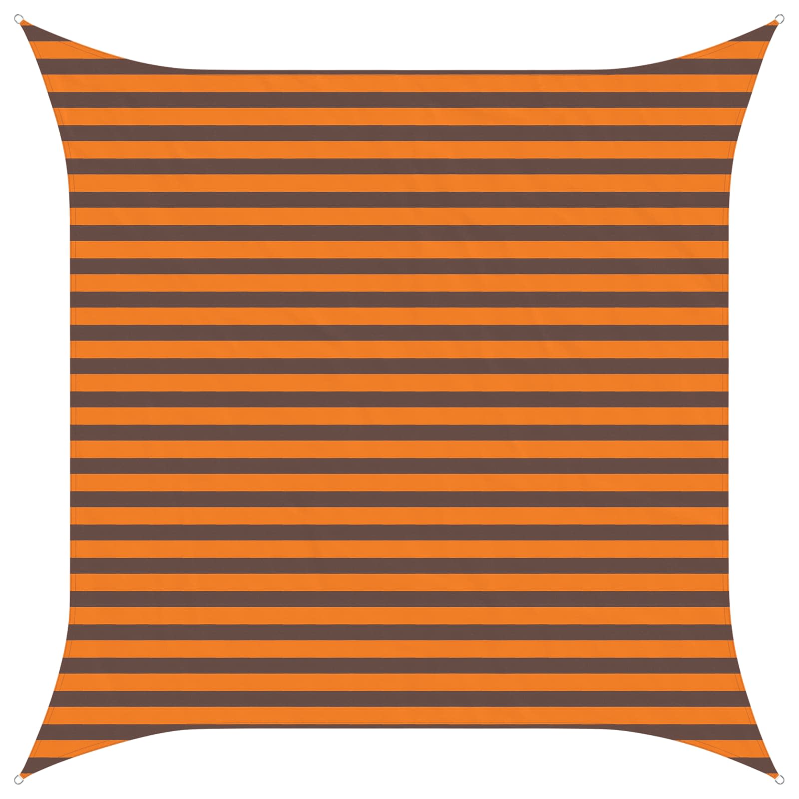 Utomhus Solsätt Segel Orange Och Brunt 3 X 3 M