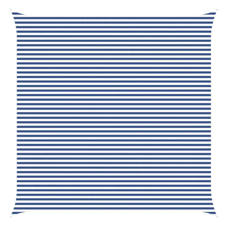 Utomhus Solsätt Segel Blå Och Vit 6 X 6 M 100% Polyester Oxford