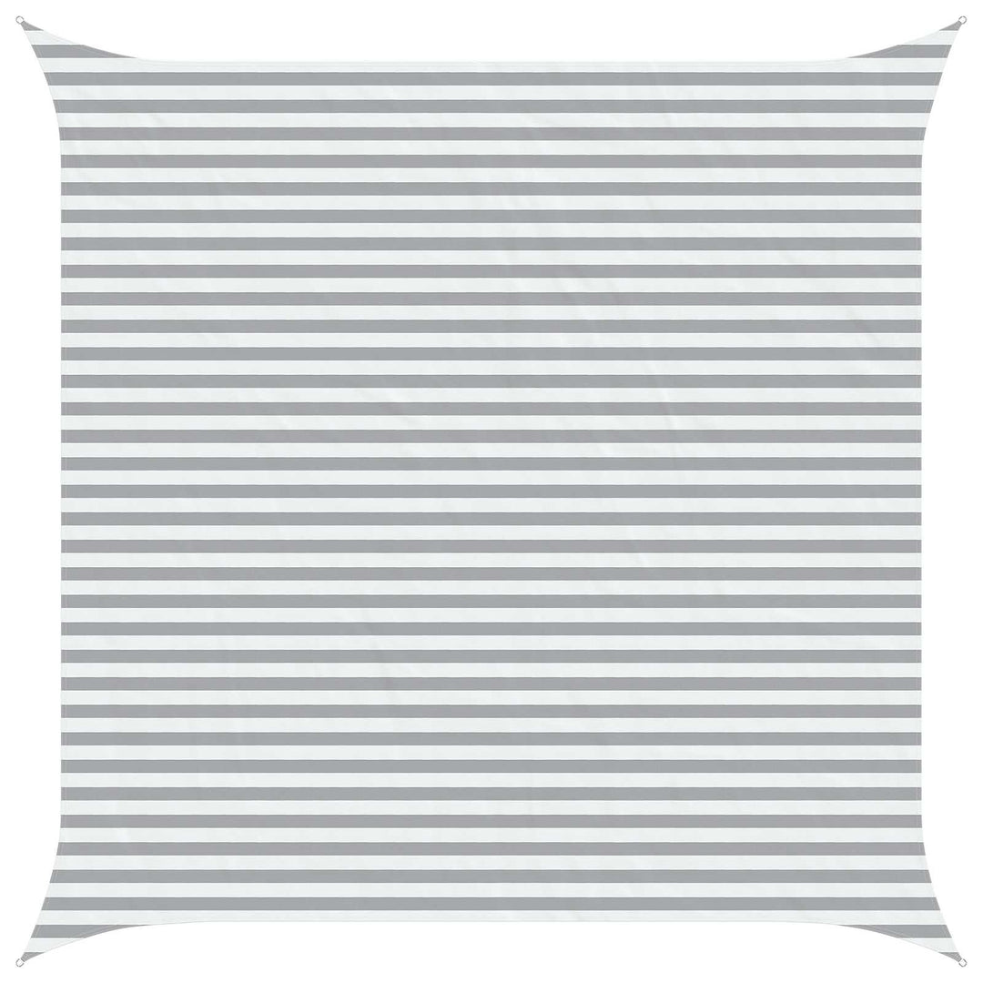Utomhus Solsätt Segel Ljusgrå Och Vit. 4,5 X 4,5 M