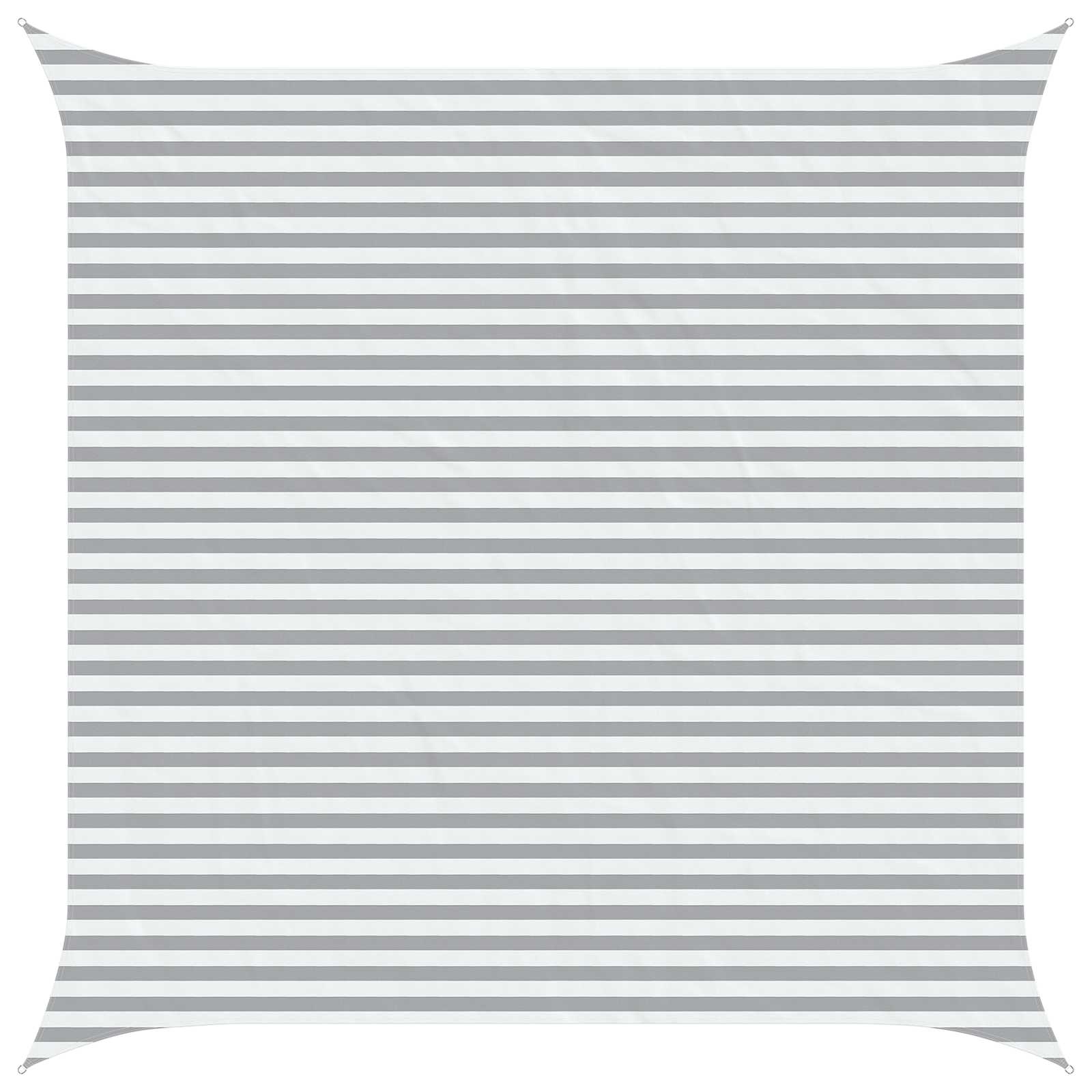 Utomhus Solsätt Segel Ljusgrå Och Vit. 4,5 X 4,5 M