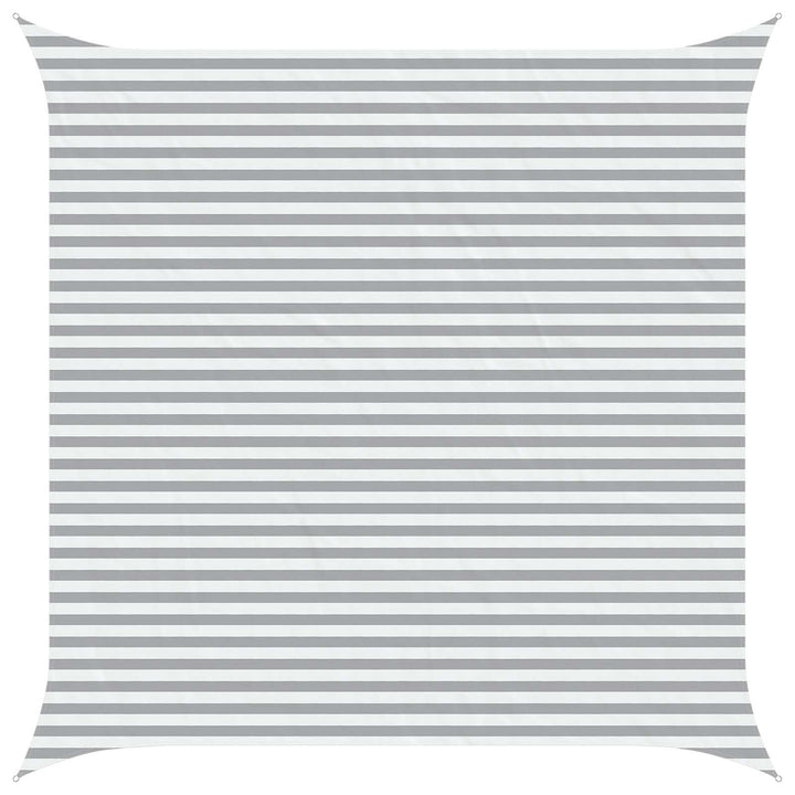 Utomhus Solsätt Segel Ljusgrå Och Vit. 4,5 X 4,5 M