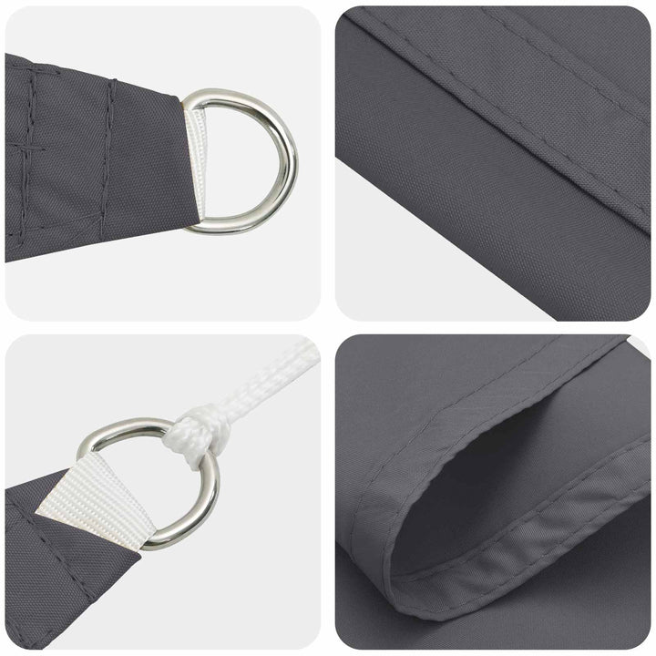 Solskugge Segel Antracit 6 X 2,5 M 100% Polyester Oxford