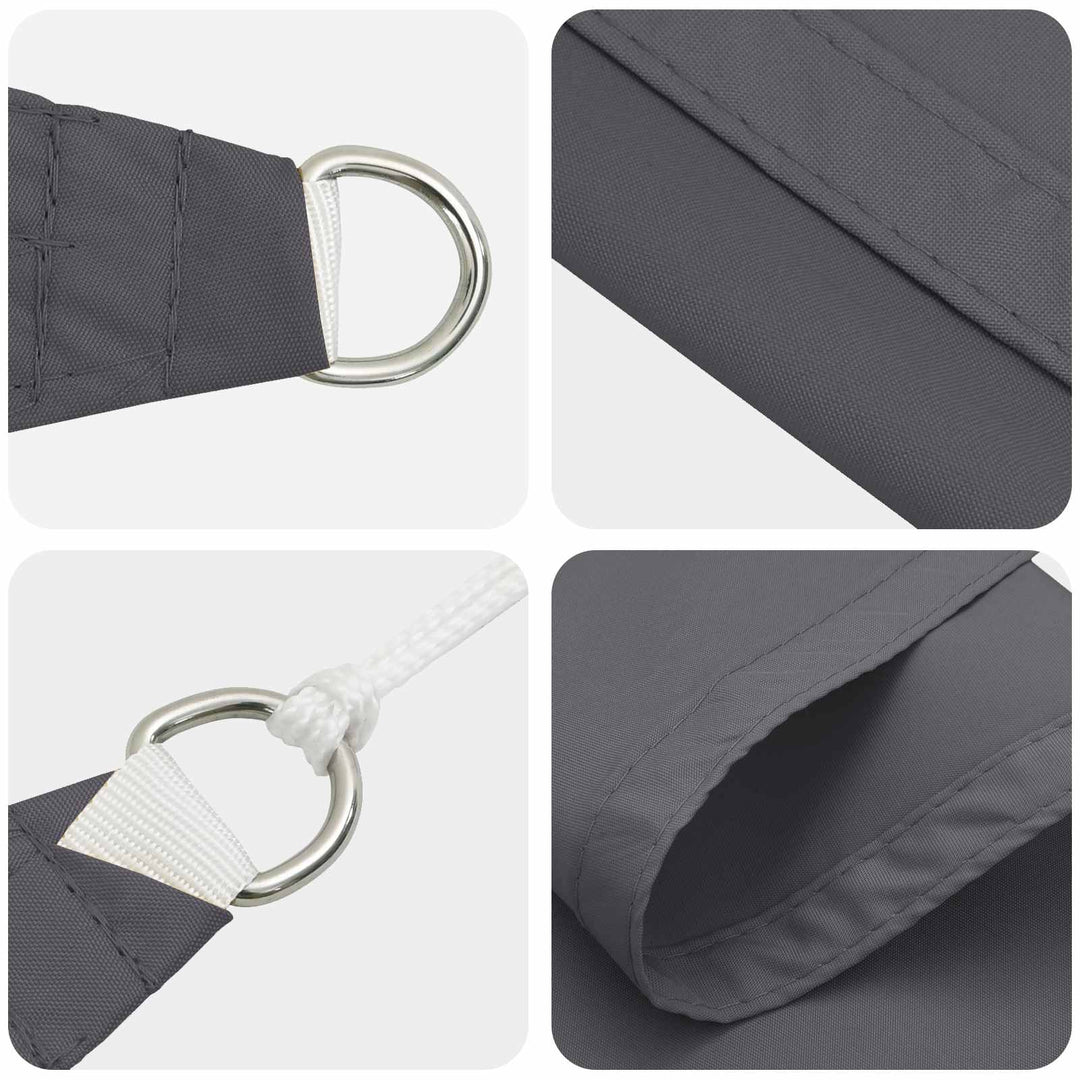 Solskugge Segel Antracit 6 X 2,5 M 100% Polyester Oxford