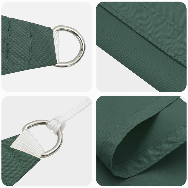 Solskugge Segel Mörkgrön 2 X 6 M 100% Polyester Oxford