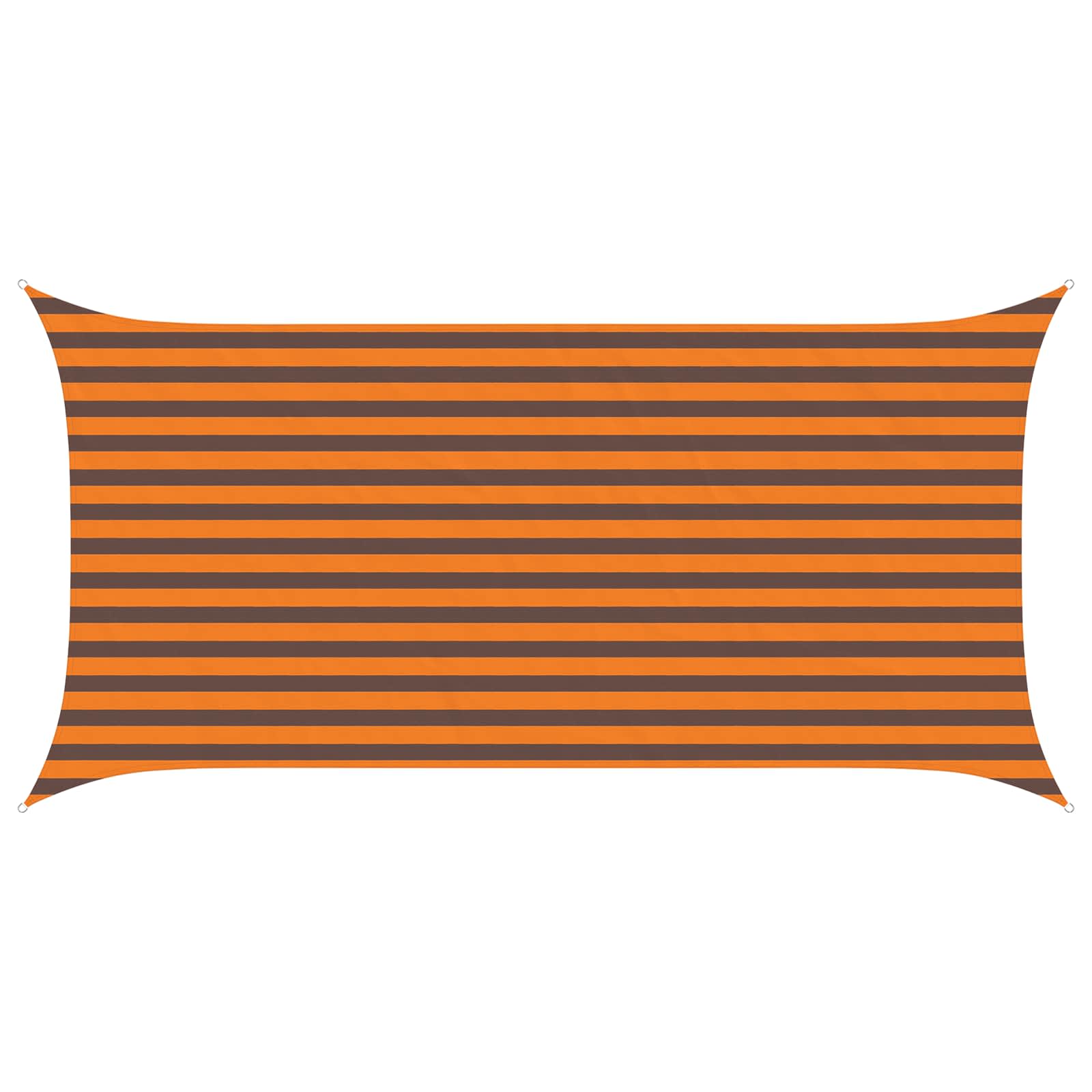 Solskugge Segel Orange Och Brunt 4 X 2 M 100% Polyester Oxford