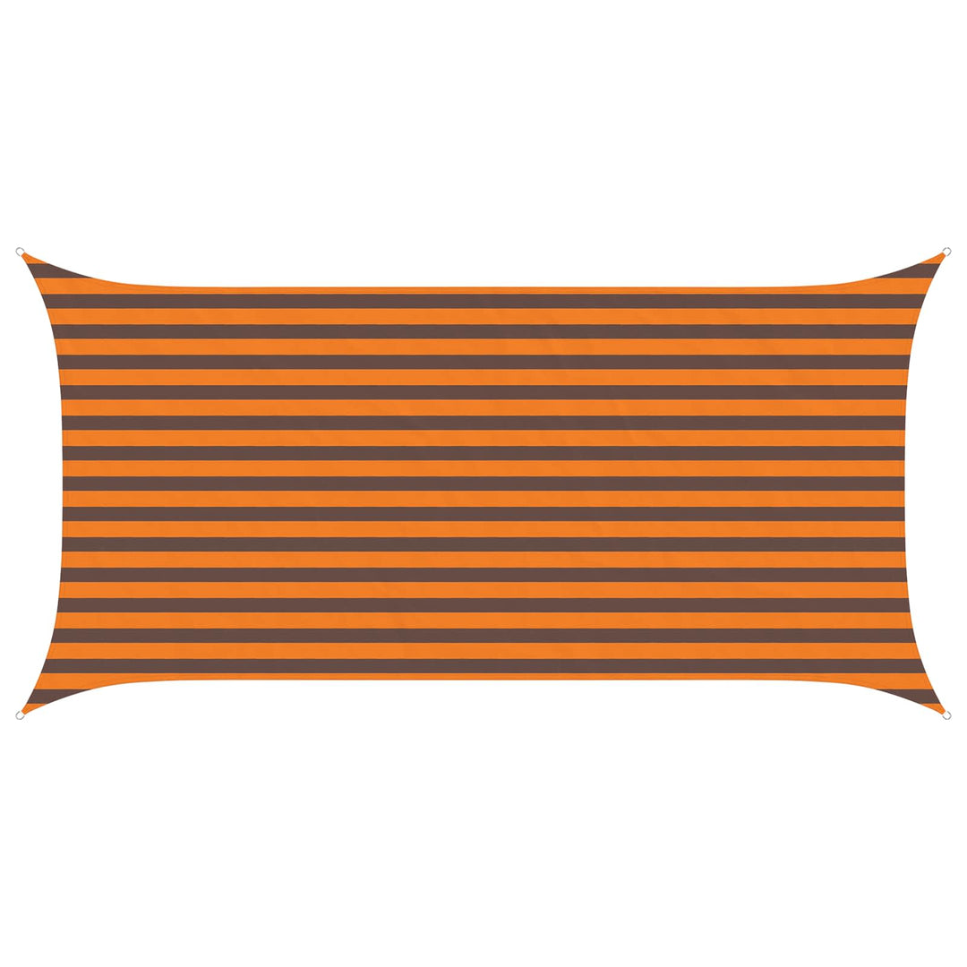 Solskugge Segel Orange Och Brunt 4 X 2 M 100% Polyester Oxford