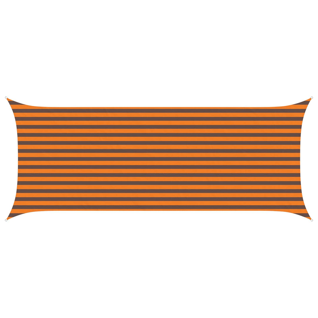 Solskugge Segel Orange Och Brunt 5 X 2 M 100% Polyester Oxford
