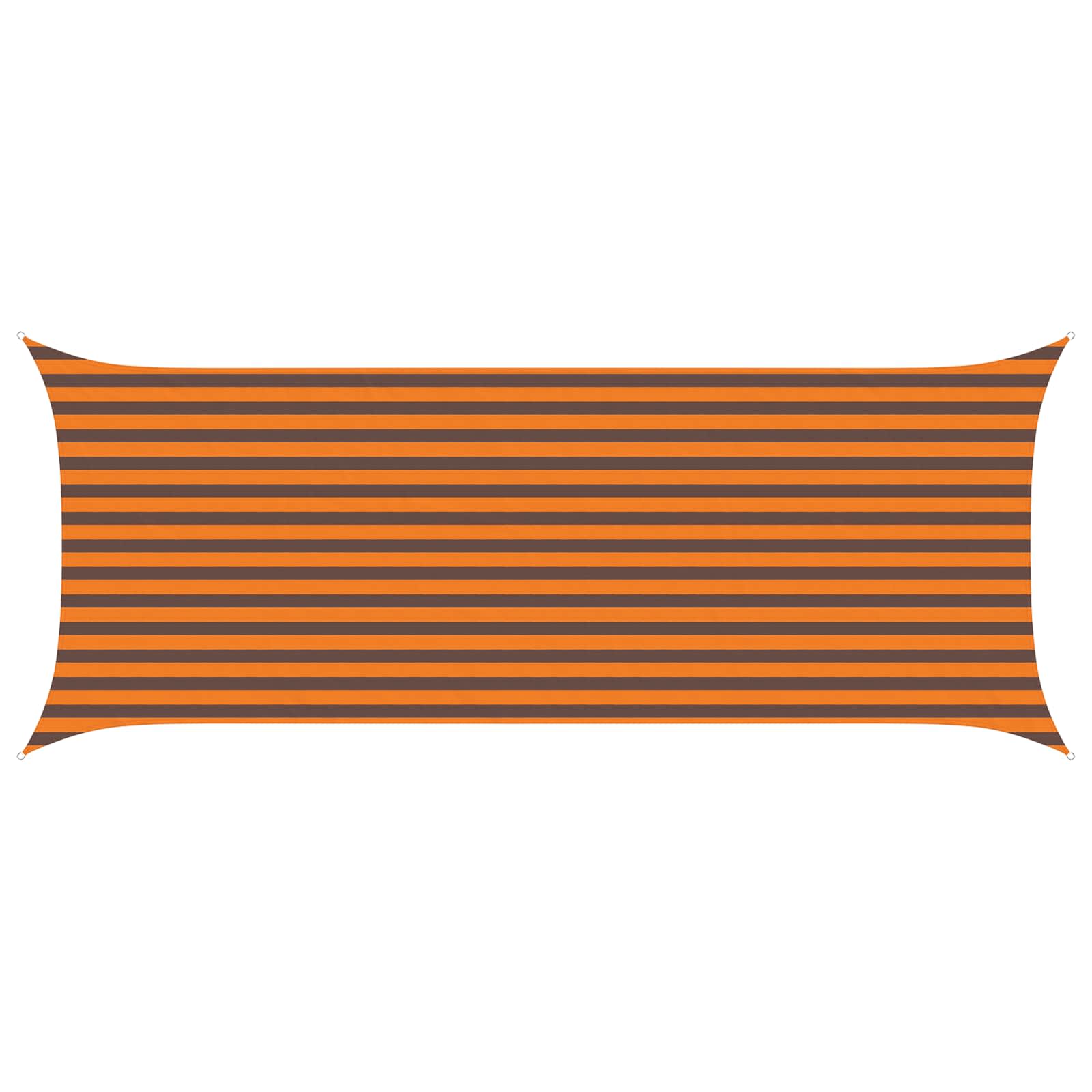 Solskugge Segel Orange Och Brunt 5 X 2 M 100% Polyester Oxford