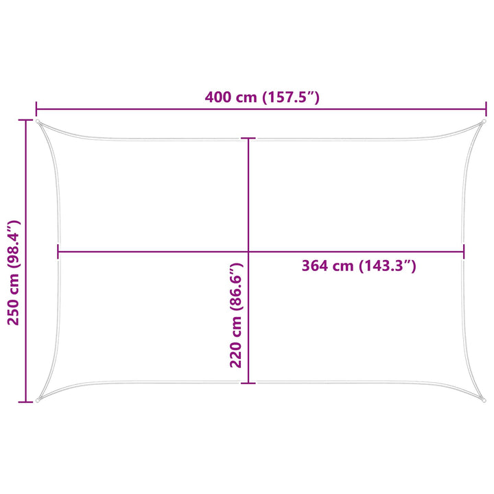 Solskugge Segel Orange Och Brunt 4 X 2,5 M
