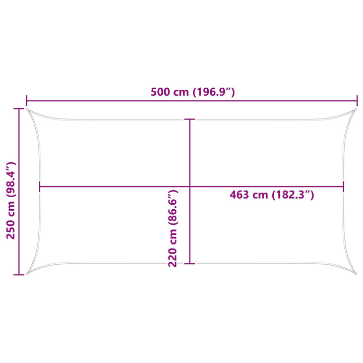Solskugge Segel Orange Och Brunt 5 X 2,5 M
