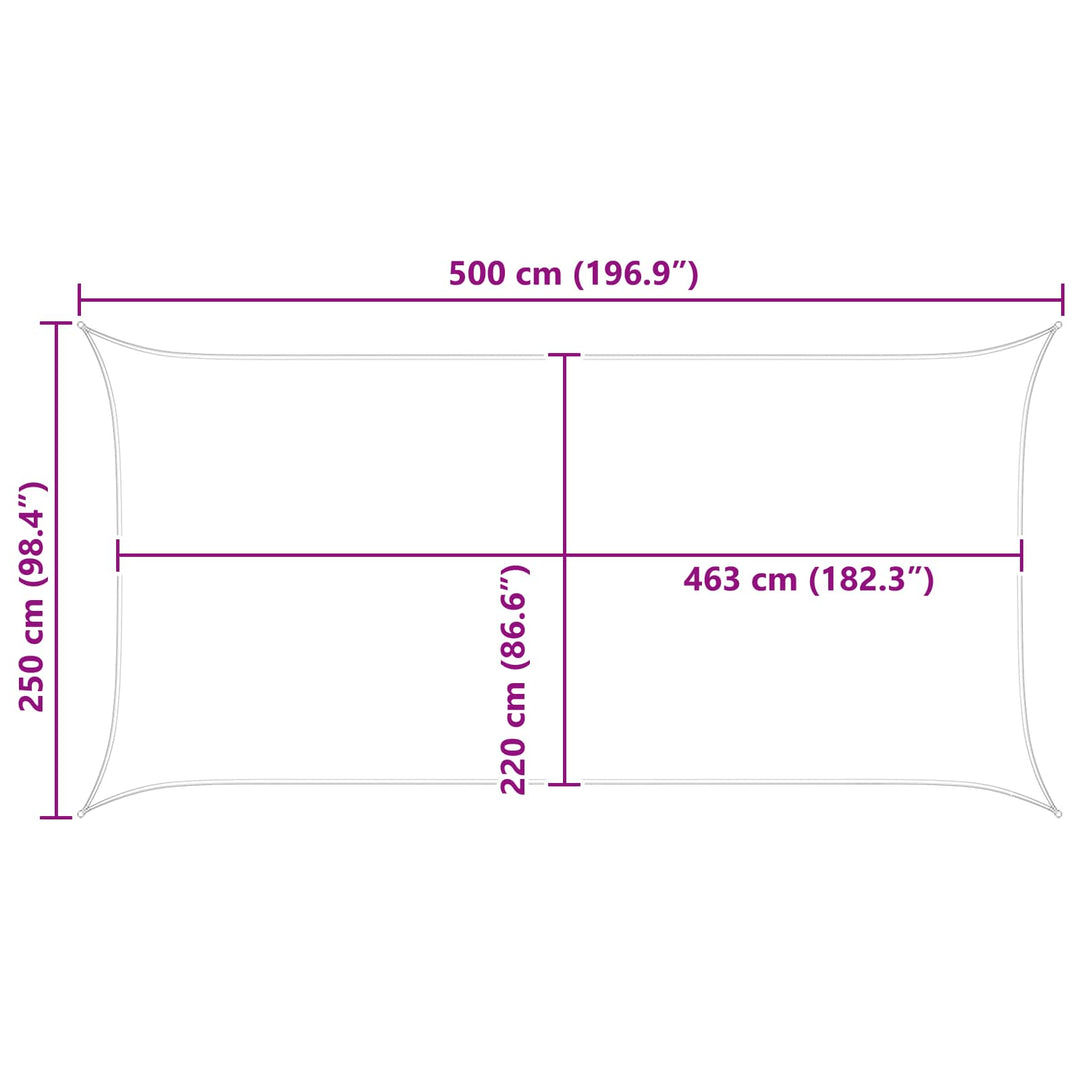 Solskugge Segel Orange Och Brunt 5 X 2,5 M