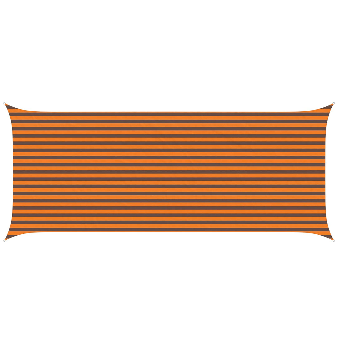 Solskugge Segel Orange Och Brunt 6 X 2,5 M