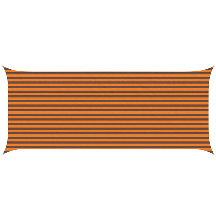 Solskugge Segel Orange Och Brunt 6 X 2,5 M