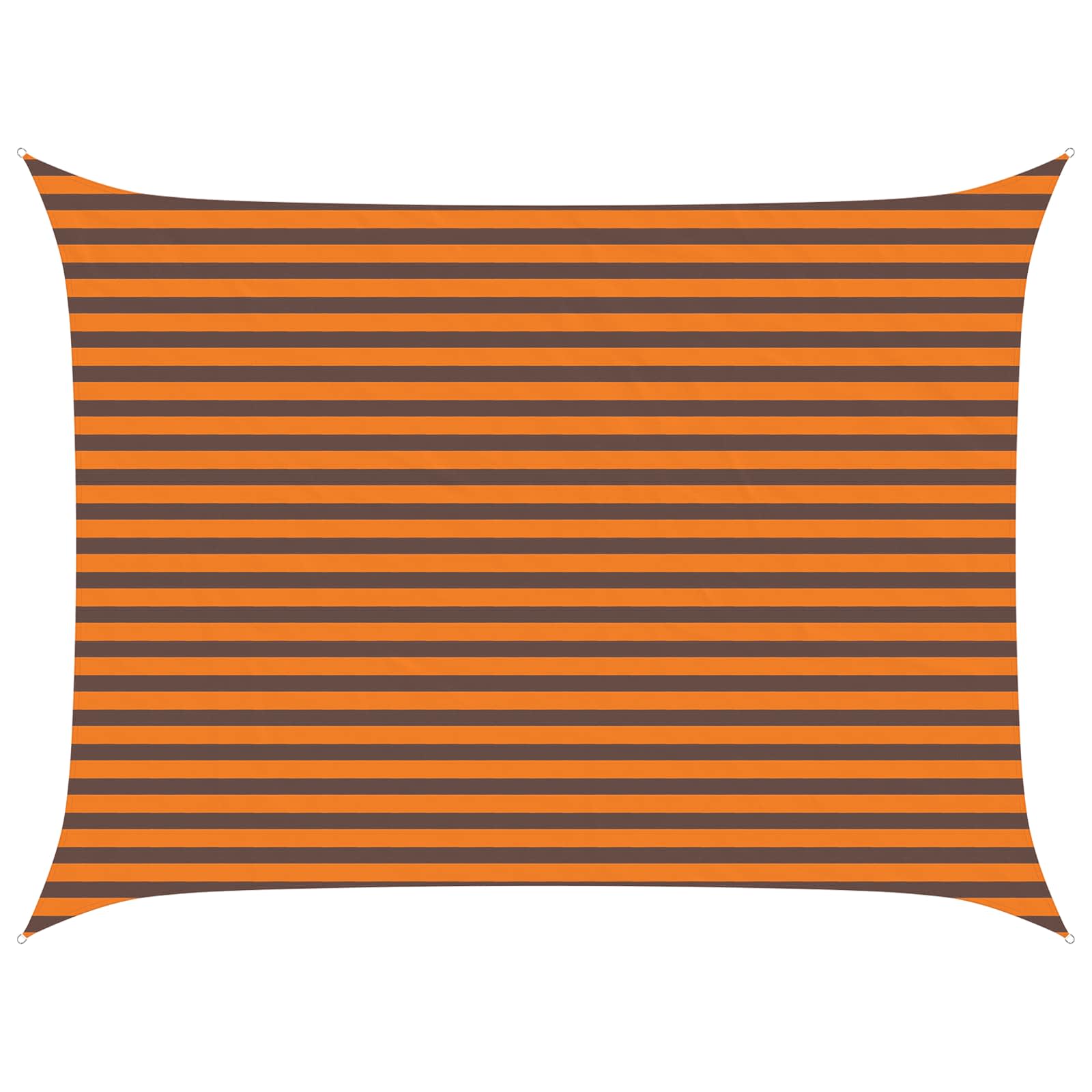 Solskugge Segel Orange Och Brunt 4 × 3 M 100% Polyester Oxford
