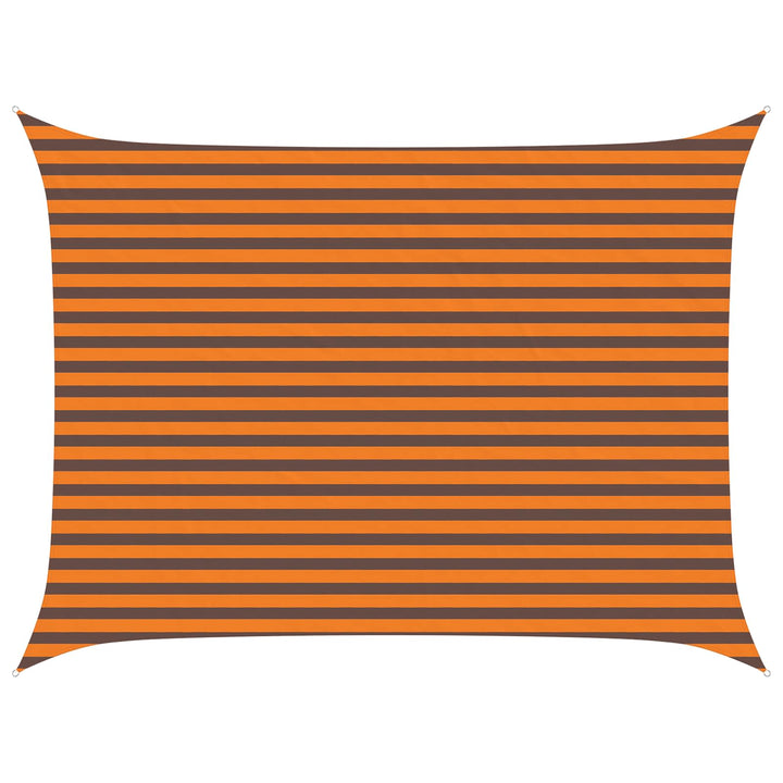 Solskugge Segel Orange Och Brunt 4 × 3 M 100% Polyester Oxford
