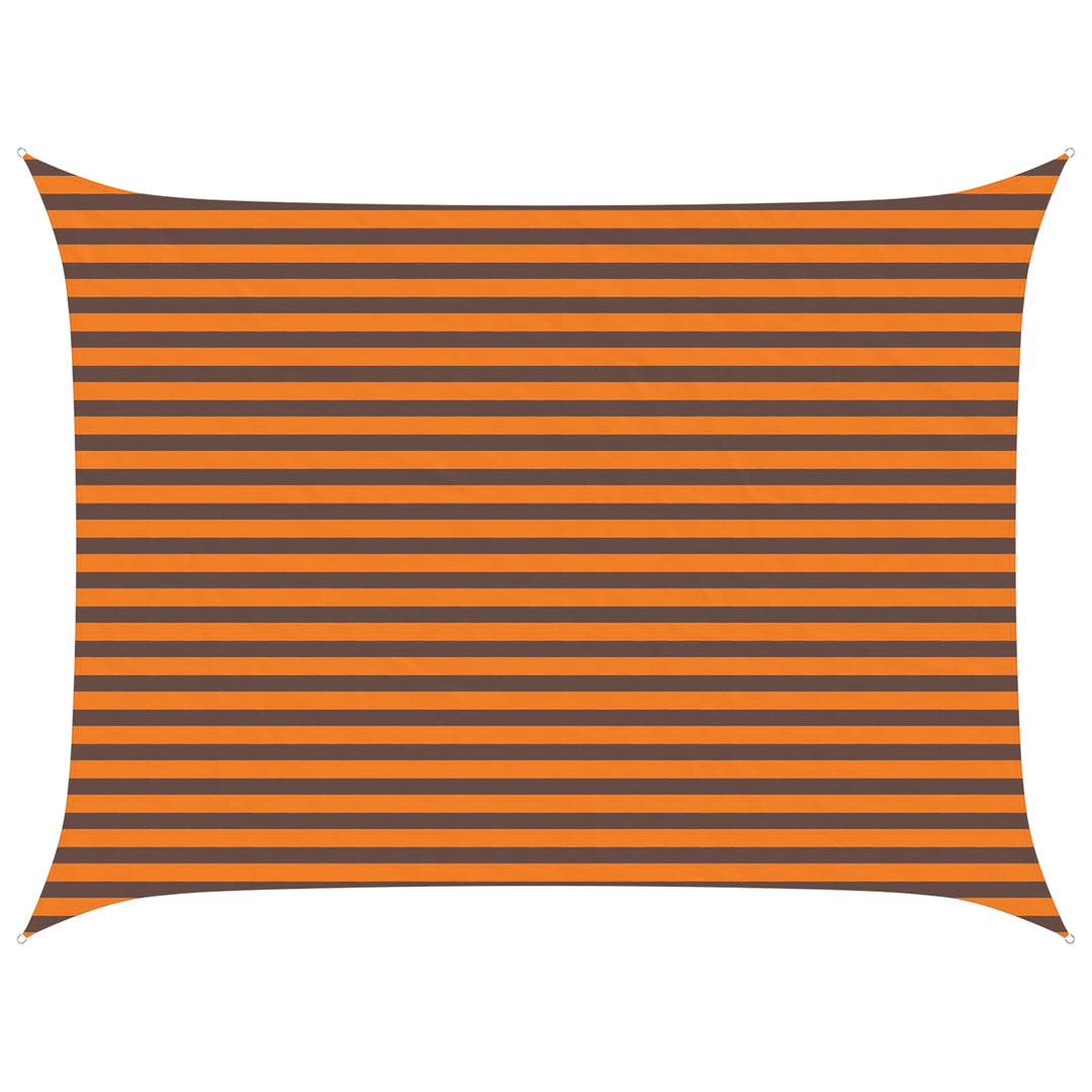 Solskugge Segel Orange Och Brunt 4 × 3 M 100% Polyester Oxford
