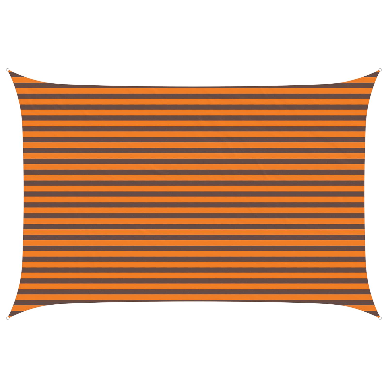 Solskugge Segel Orange Och Brunt 4,5 × 3 M