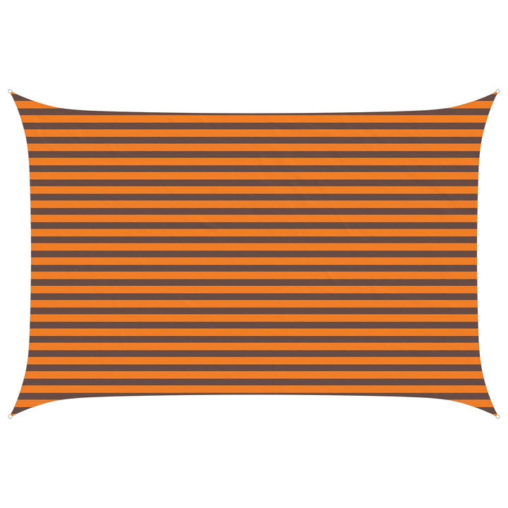 Solskugge Segel Orange Och Brunt 4,5 × 3 M