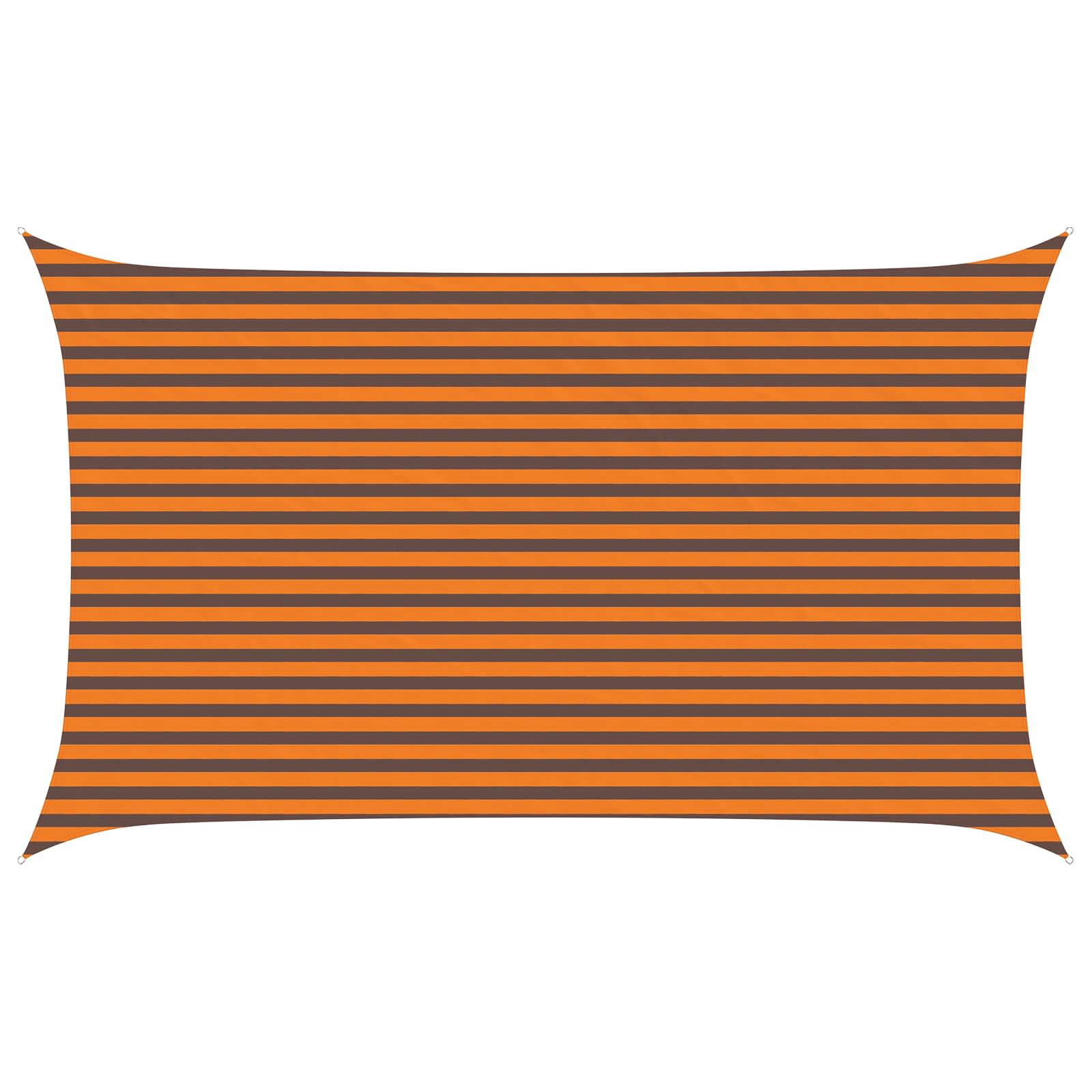 Solskugge Segel Orange Och Brunt 5 X 3 M 100% Polyester Oxford