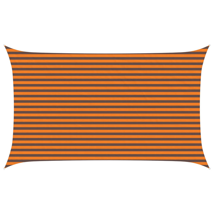 Solskugge Segel Orange Och Brunt 5 X 3 M 100% Polyester Oxford