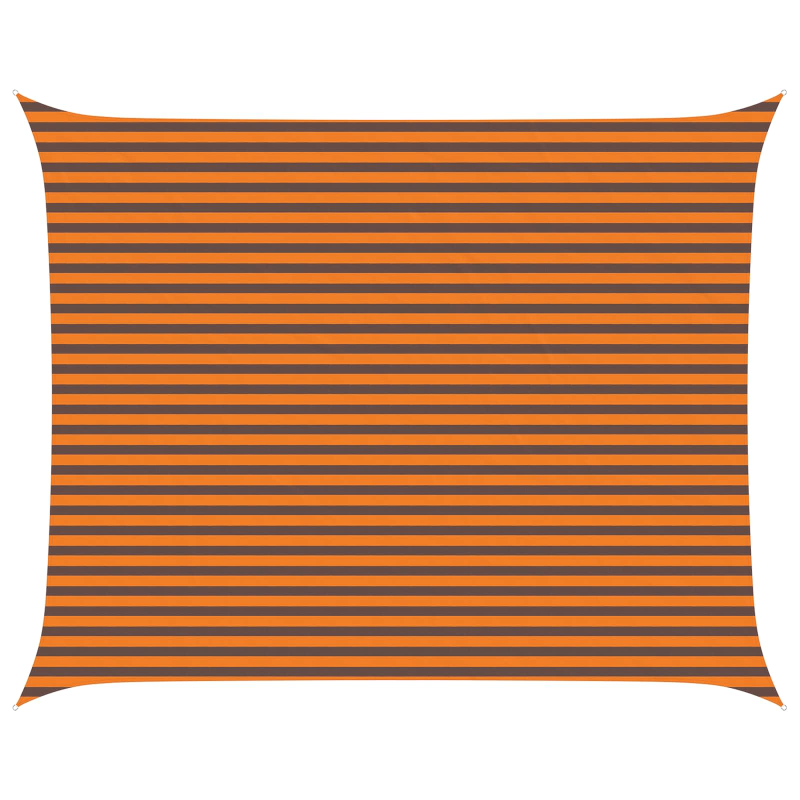 Solskugge Segel Orange Och Brunt 5 X 4 M 100% Polyester Oxford