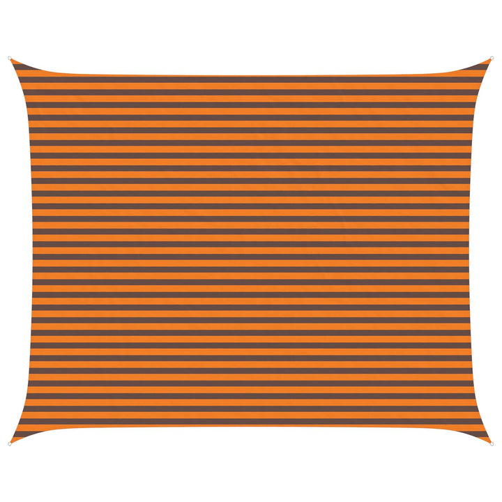 Solskugge Segel Orange Och Brunt 5 X 4 M 100% Polyester Oxford