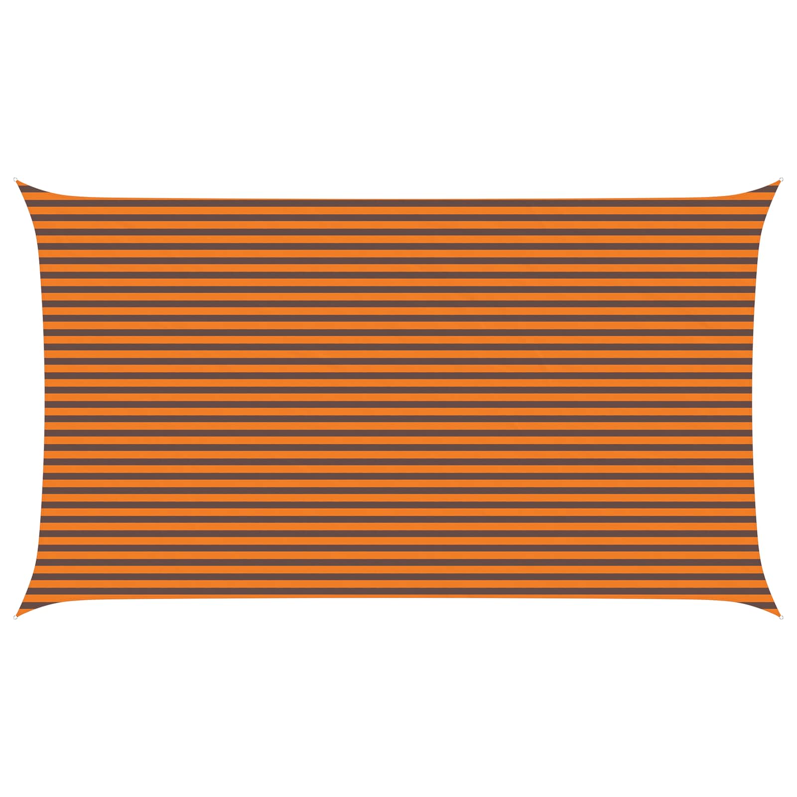 Solskugge Segel Orange Och Brunt 7 X 4 M 100% Polyester Oxford
