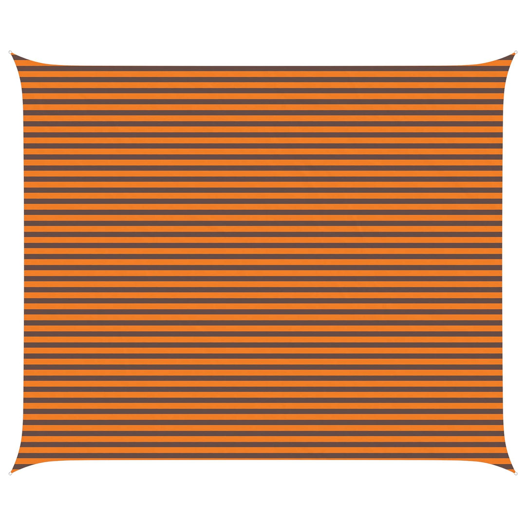 Solskugge Segel Orange Och Brunt 6 X 5 M 100% Polyester Oxford
