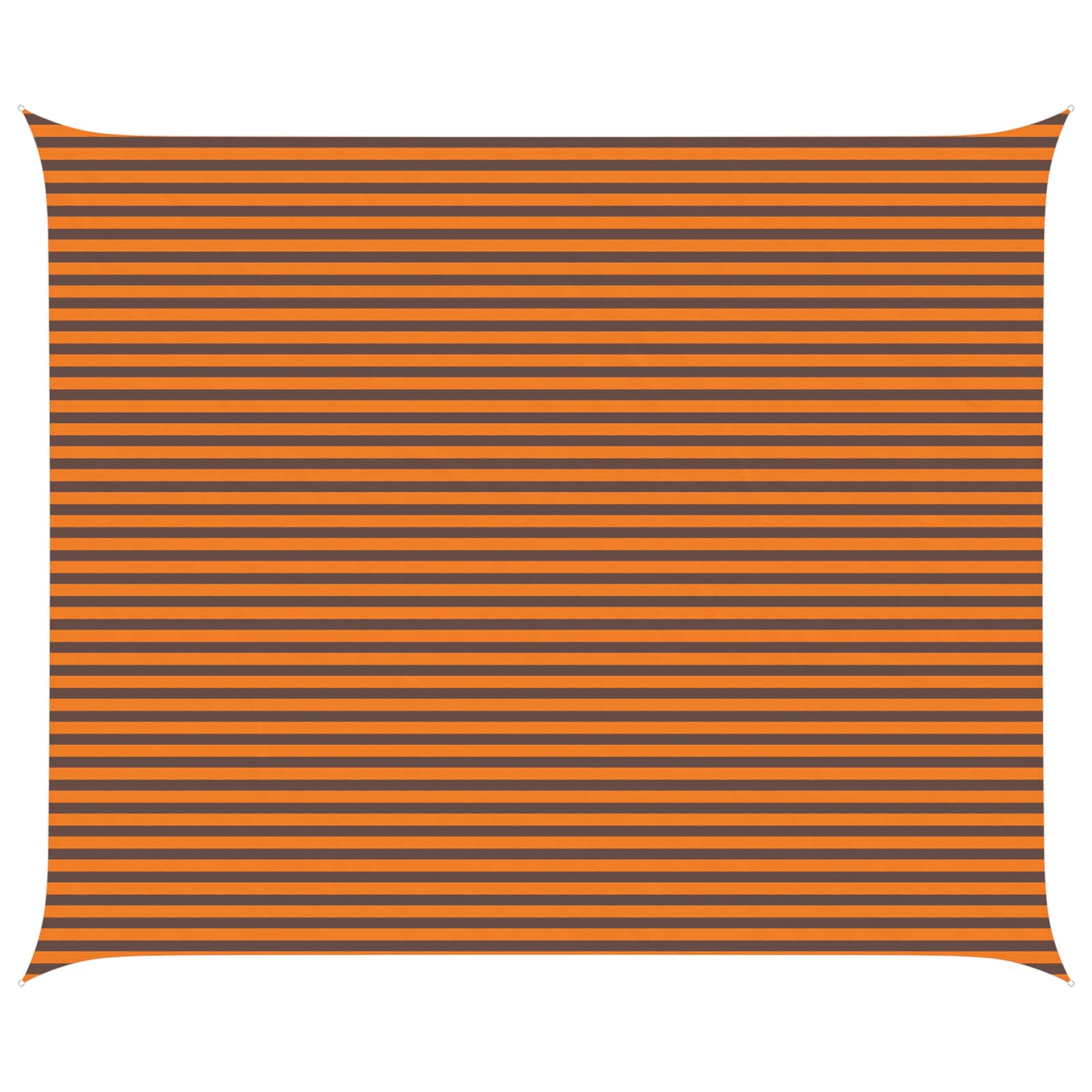 Solskugge Segel Orange Och Brunt 6 X 5 M 100% Polyester Oxford