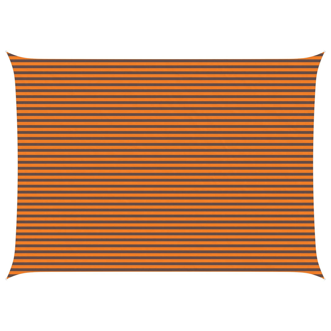 Solskugge Segel Orange Och Brunt 7 X 5 M 100% Polyester Oxford