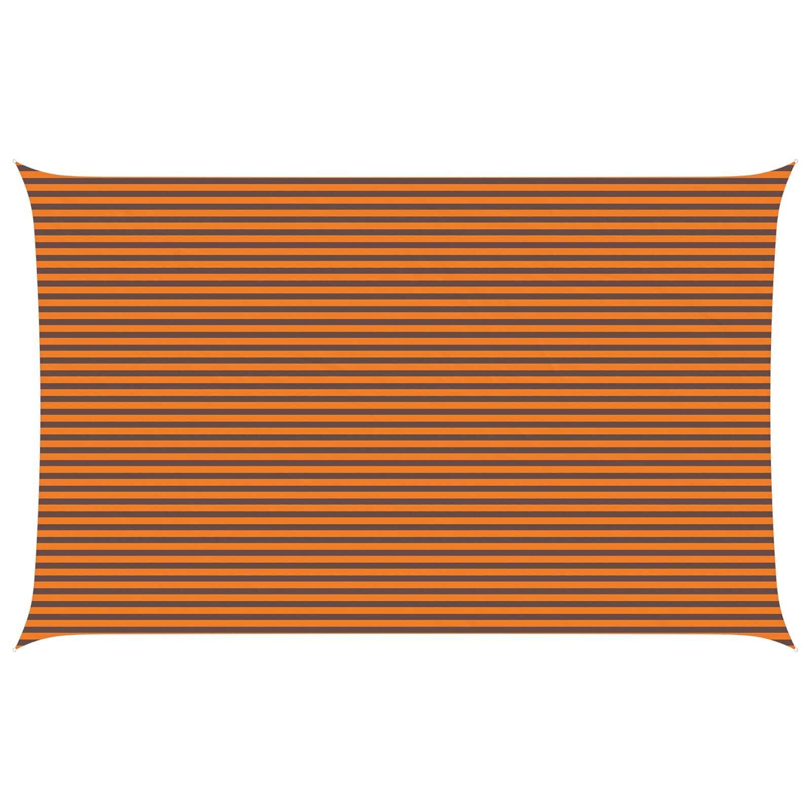 Solskugge Segel Orange Och Brunt 8 X 5 M 100% Polyester Oxford