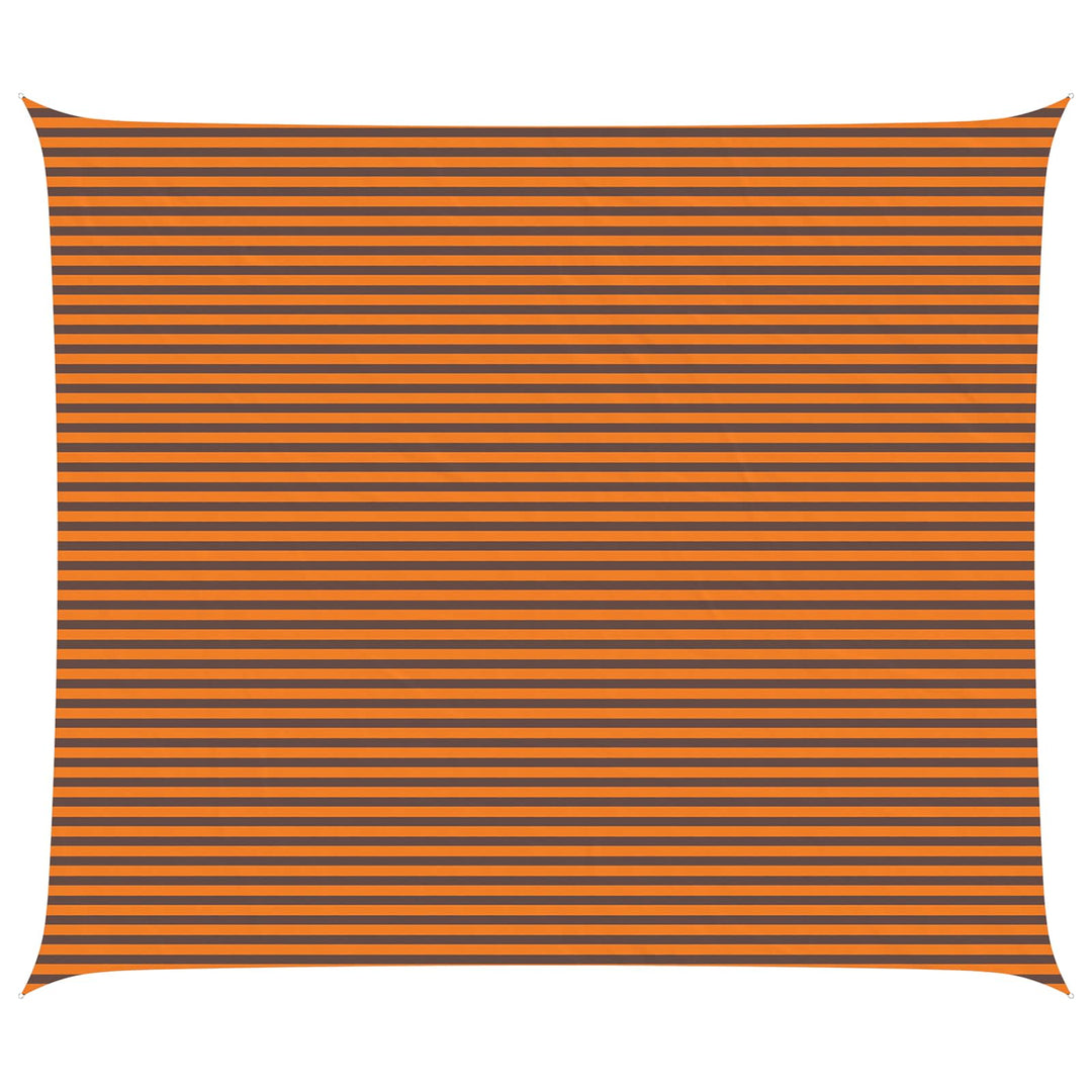 Solskugge Segel Orange Och Brunt 7 X 6 M 100% Polyester Oxford
