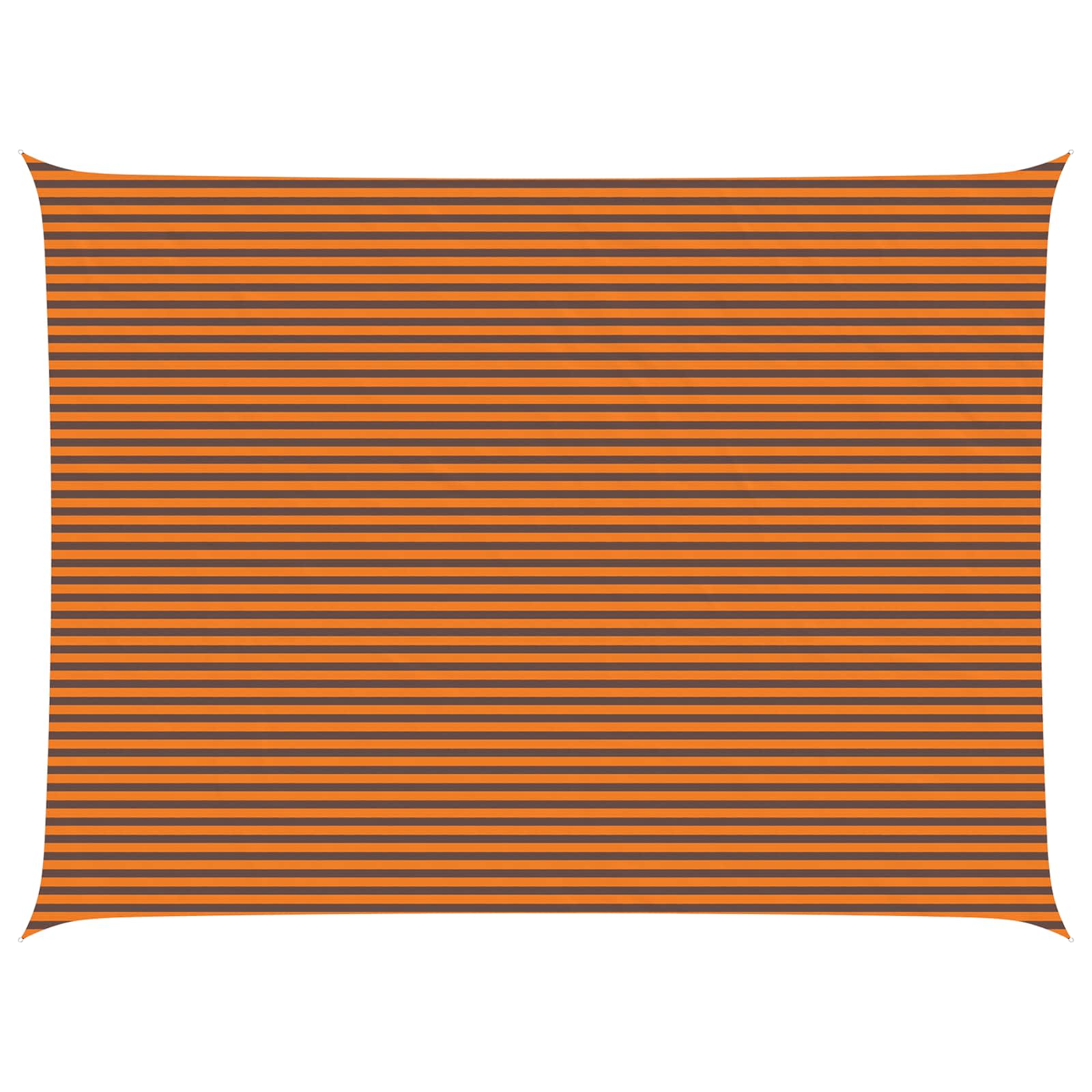 Solskugge Segel Orange Och Brunt 8 X 6 M 100% Polyester Oxford